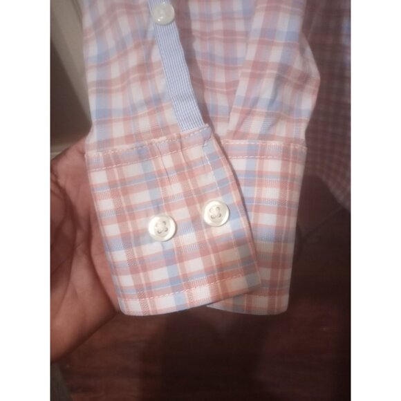 Tommy Bahama Sarasota Stretch Plaid Shirt Men’s Large L Long Sleeve Button Front - Picture 6 of 13